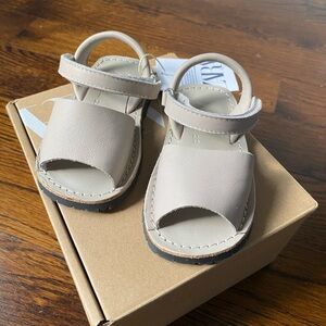 Zara leather sandals toddlers